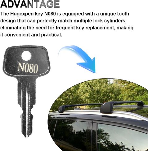 Key for Thule Key Replacement,for Roof Racks, Carriers, Crossbars Key etc,(Codes N082) in Saudi Arabia