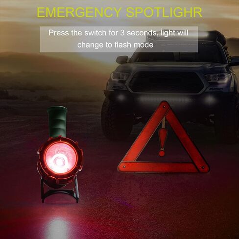 YIERBLUE Rechargeable Spotlight, Waterproof Handheld Flashlight, 200000 Lumens LED, 10000mAh Battery, IP67 Waterproof, 3 Adaptable Settings, 18W USB-C Port(champagne) in Kuwait