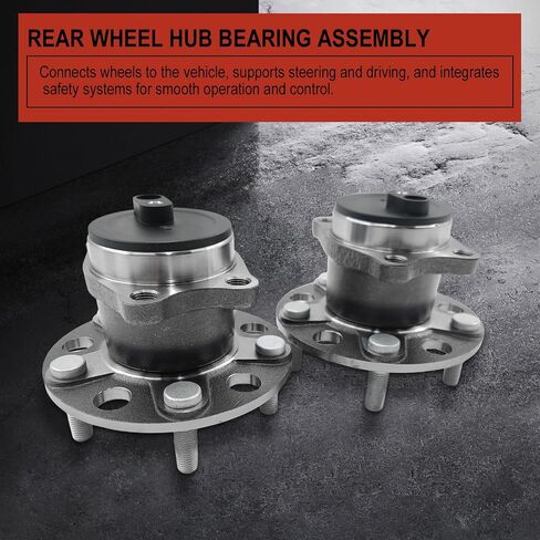 512332 2 x Rear Wheel Bearing and Hub Assembly for Jeep Compass Patriot 2007-2017 Dodge Avenger 2008-2014 Caliber 2007-2012 Chrysler 200 2011-2014 Sebring 2007-2010 5-Lug w/ABS in Saudi Arabia