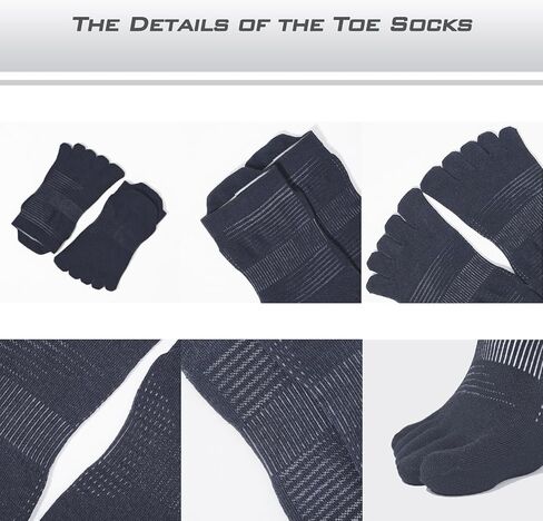 Ankle Toe Socks for Women Men, COOLMAX Five Finger Socks, High Performance Athletic Running Socks(3 Pairs) in Saudi Arabia