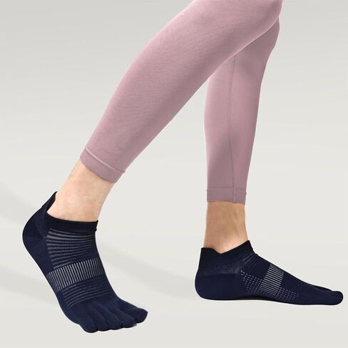 Ankle Toe Socks for Women Men, COOLMAX Five Finger Socks, High Performance Athletic Running Socks(3 Pairs) in Saudi Arabia