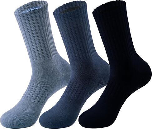 Magiarte Womens Athletic Compression Cotton Crew Socks Non Slip Design Multi Goots للنساء 3/5 أزواج in Kuwait