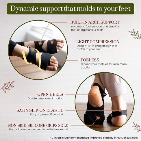 PIGA Toeless Pilates Socks – Non-Slip Grip for Men & Women, Breathable, Durable for Pilates, Barre & Yoga Workouts in Kuwait