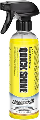 Nanoskin QUICK SHINE Quick Detail Spray 1 Gallon - Waterless Detailer Spray for Car Detailing | Deep Gloss Car Wax Booster & Clay Lubricant | Removes Dust, Smudges, Fingerprints and Other Contaminants in Saudi Arabia