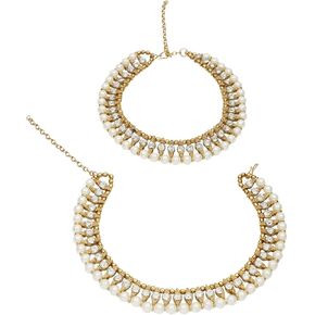 Efulgenz Indian Anklets: Crystal & Pearl, Gold Payal Anklets for Women