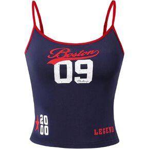 Girl's Number Letter Graphic Cami Top Spaghetti Strap Workout Camisole Tops