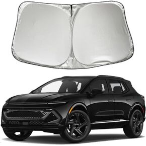 Car Windshield Sun Shade Sunshade Compatible with Chevy Chevrolet Equinox EV 2025 2024 Accessories (Not for Gasoline Equinox), Foldable Car Front Window Sun Shield Visor