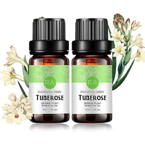 2 Pack Tuberose Essential Oil 100% Pure Oganic Plant Natrual Flower Essential Oil for Diffuser Message Skin Care 2X10ML