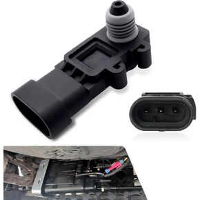 1 PC Automobile VAPOR VERT VERET SENSOR ، استشعار استشعار رد الفعل الحساسة البديل 16238399 9377680 09377680 16196060 ، متوافق مع دلفي للجيل الثالث (أسود)