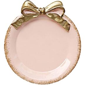 esowemsn 1PC Pink Jewelry Dish Display Dry Fruit Snack Cake Dessert Jewelry Holder Gift Necklace Earring Ring Storage Home Decorative Organizer Tray