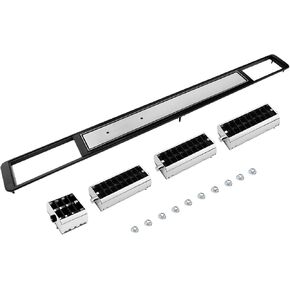 Center Dash A/C Air Vent Trim Plate Brushed, Compatible with 1973-1980 Chevy GMC Truck, Grille Cover Panel Molding Kit, Replaces# DP7898RNH, 3979751