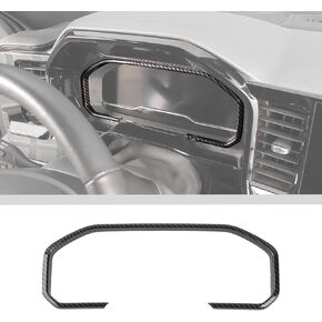 JWWY Dashboard Instrument Panel Dash Fascia Panel Paneling Console Garnish Cover Trim Fit for 2022-2024+Chevy Silverado GMC Sierra Interior Accessories Carbon Fiber