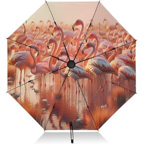 ALAZA Folding Umbrella Inverted Umbrella Automatic Open Close Compact Umbrella Portable Large for Rain Sun UV Protection Windproof
