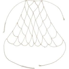 Body Chain Mesh Bra Chain Chest Chain Sexy Fashion Body Jewelry for Women