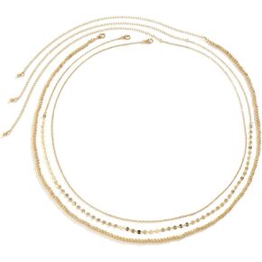 Waist Belt Belly Chain for Women, Multi-Layer Beaded Waist Chain Party Sexy Body Jewelry for Women and Girls, Pants Chain Pocket Waist Chain for Body Jewley Gift