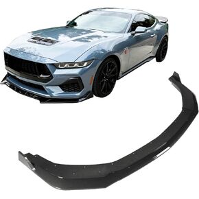 3 paragraphs Front Bumper Lip Chin Spoiler for 2024 Mustang GT, Splitter Diffuser Protector Body Kit Air Dams （Carbon Fiber Pattern）
