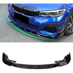 Front Bumper Lip Spoiler for BMW 3 Series F30 F31 2012-2018 M-Sport Gloss Black ABS Air Dam Compatible with 318i 320i 328i 330i 335i 340i 330e Front Splitter Body Kit Accessories