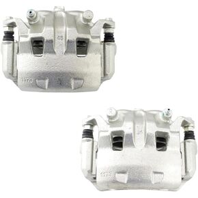 TRQ Front Brake Caliper Set Compatible with 2005-2021 Nissan Frontier 2005-2012 Pathfinder 2005-2015 Xterra