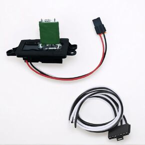 AC Blower Motor Resistor Kit - with Harness for Compatible with Chevy Silverado Suburban Tahoe Avalanche GMC Yukon Cadillac Replacement OE# 89019088 1581086 973-405