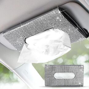 حامل أنسجة سيارة Econour 9 × 5 بوصات - حامل منديل Black Sun Visor - الأنسجة وقناع يمكن التخلص منه للسيارة - مفيدة ومدمجة لتنظيم الأنسجة والأقنعة in Kuwait