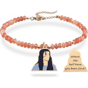 Melix Home TL Merch Gifts Bracelets For Best Friend Women Sister Friendship Natural Stone Bracelet