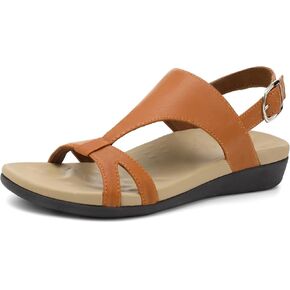 UTENAG Women's Comfortable Arch Support Walking Flat Sandals