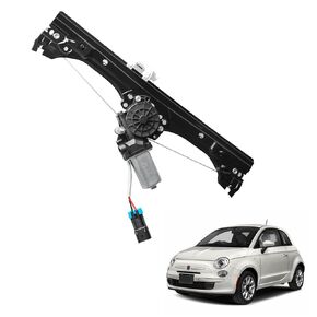 Front Right Power Window Regulator and Motor Assembly Compatible with Fiat 500 1.4L 2012-2019, Replaces Part Numbers 751-649 68070266AC 68070266AD 68070266AE - Passenger Side