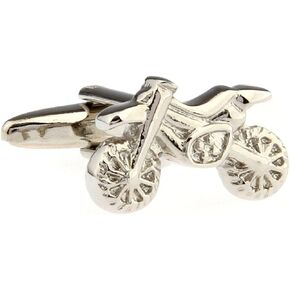 MRCUFF Motorcycle Bike Off Road Dirt Pair of Cufflinks in a Presentation Gift Box & Polishing Cloth