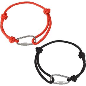 Rock Climbing Cord Bracelet for Best Friend Birthday Christmas Gifts for Bestie Sister Brother Sliding Knot Bracelet Set for Climber Hiking Gifts for Girlfriend Boyfriend Anniversary Wedding Gift