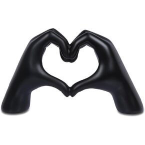 Love Finger Statue Modern White Gestures Decoration, Modern Art Sculpture Personalized Finger Perfect for Creative Wedding and Table Decoration (White, Big)