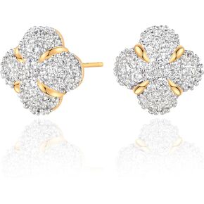 أقراط ذهبية للنساء 14K مطلي بالذهب S925 STERLLIN in Kuwait