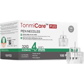 بالإضافة إلى إبر القلم 32G 4MM ، قاعدة إبرة السكري المسطحة لحقن الأنسولين المريح ، متوافقة مع معظم أقلام السكري وأجهزة الحقن ، 100 PCS/BOX (5/32 '')