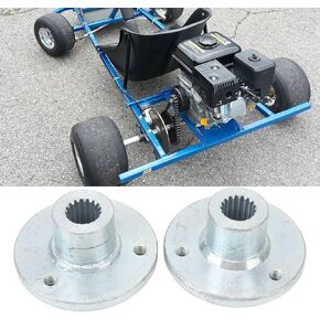 3 Stud Rear Wheel Hub Shaft , Steel Alloy Rear Kart Wheels , 17T Tooth Atv Wheel Hub for Quad Bike ATV Dune Kart with 5 Inch Tires
