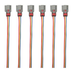 6pcs Ignition Coil Connector Plug Pigtail Harness for F150 2011 2012 2013 2014 2015 2016 Expedition Explorer Transit Ecoboost Flex MKS MKT Navigator 3.5L Turbo Replaces 2505-484814