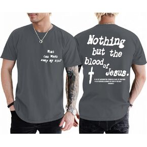 Christian Shirts for Men Religious Faith Bible Verse T Shirt Jesus God Inspirational T-Shirt Cross Graphic Tee Top