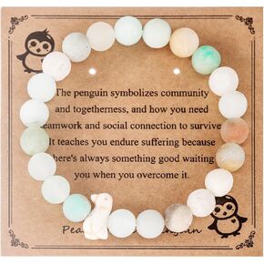 AHAETH Penguin Lovers Gifts Bracelet for Women Men Adults Her Wife Birthday Jewelry Ideas Penguin Bracelet