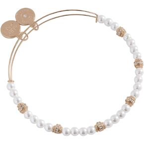 Alex and Ani Pearl and Rondelle Beaded Bangle