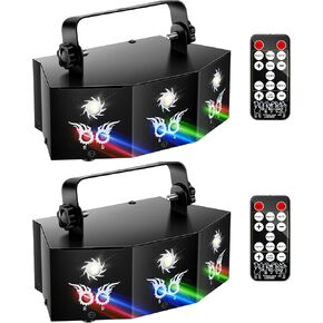 U'King Party Lights 9 Lens DJ Disco Ball RGB LED Stage Lighting with Sound Activated and Remote Control for Parties Birthday Wedding Karaoke Bar Stage Live Show… in Kuwait
