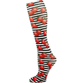 Hocsocx Strawberry Delight Socks Performance Liner Moisture-Wicking Protection for Field Hockey, Ice Hockey, and Soccer