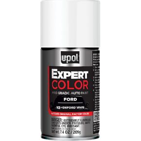 U-POL Expert Color, For Ford YZ, Automotive Spray Paint, Professional Grade, Long-Lasting, Easy-To-Use, Oxford White