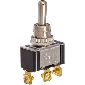Cole Hersee 5586 Silver SPDT On-Off-On Toggle Switch