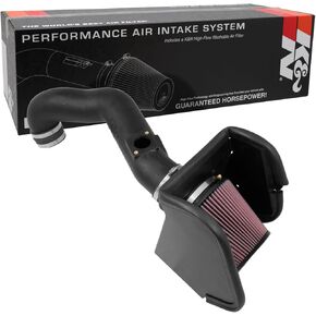 K&N Cold Air Intake System: High-Flow Air Filter, Increase Performance & Towing: Compatible with 2016-2018 Nissan: Titan XD, 63-6017
