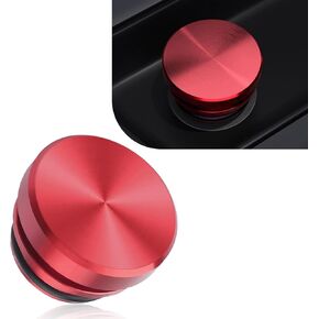 1 PC Car Cigarette Lighter Cover, 0.68" x 1.1" x 0.8" Alloy Dust Cover Plug with Rubber Seal, Tight Fit Installation Anti-loosening Accessories, Compatible with Cars and Motorcycles (Black)