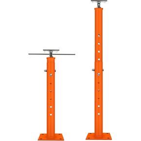 4 PCS House Floor Jacks Post for Leveling ، الدعم القابل للتعديل مقبس 19-36 "نطاق الارتفاع ، ومقبس الأرضية 2 طن - 4400 رطل السعة (كل) ، مقبس المسمار ، دعم الرفع ، مستوى يدعم البرتقالي البرتقالي