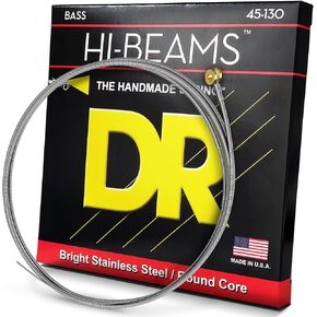 DR Handmade Strings DR Hi-Beam Round Core Medium 5 Bass Guitar Strings (MR5-130)