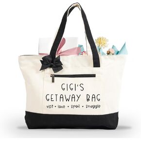 Gift for Grandma, Christmas & Mothers Day Gifts for Nana & Gigi, Large Tote Bag for Grandmother & Great Grandma
