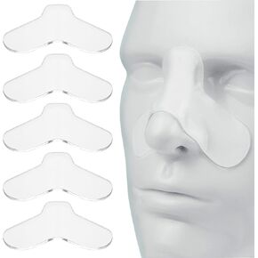 5 Pack CPAP Nose Pads for CPAP Mask, Soft Nasal Gel Pads, Comfort & Leak Prevention, Customizable & Trim-to-Size, Reusable & Washable CPAP Nose Cushion Nose Protector