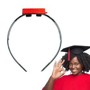 1 Pcs Graduation Cap Headband, Rectangle Grad Cap HeadBand, Secure Grad Hat And Hairstyle, Not Change Hair, Firm Anti-Fall Hairband for Graduates, Students, Women(Not Including the Grad Hat)