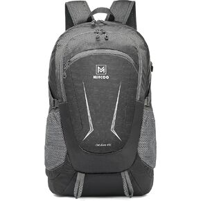 MIYCOO Lightweight Backpack for Men Women Foldable Packable Hiking Travel Backpack Outdoor Camping Waterproof Daypack 45L Grey, Large