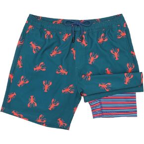 Mens Swim Trunks with Compression Liner,7 Inch Quick Dry Swim Shorts, Board Shorts,Beach Swimwear